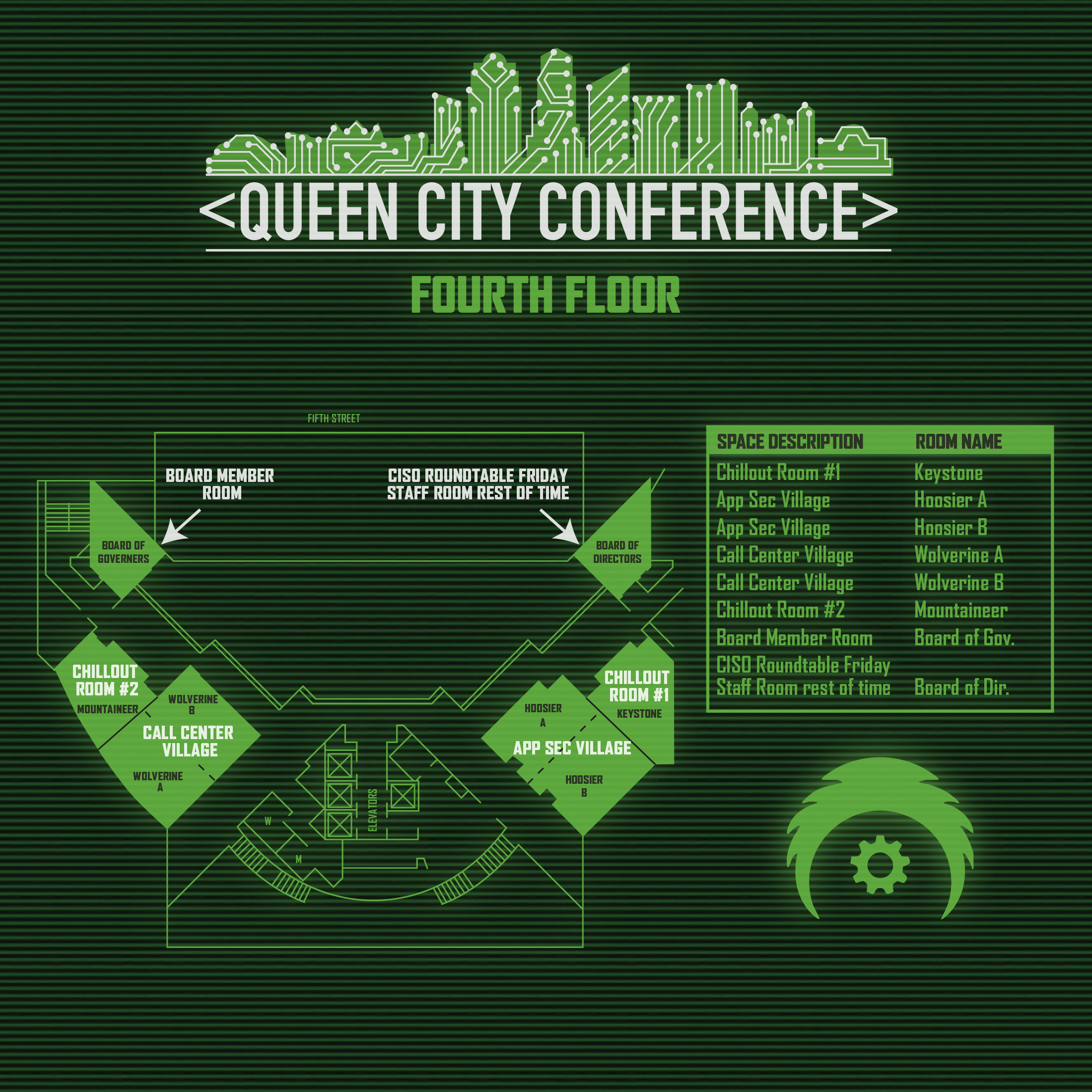 Event Floor Plan 4th floor